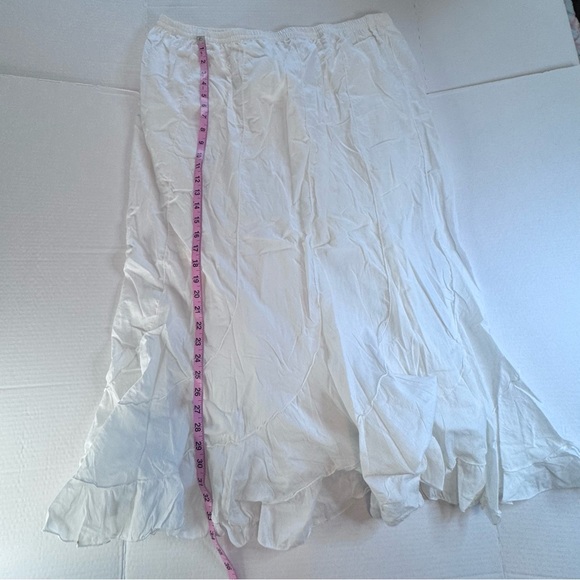 . John’s Bay White Crinkle Midi Skirt – Women’s 1X - Picture 5 of 10